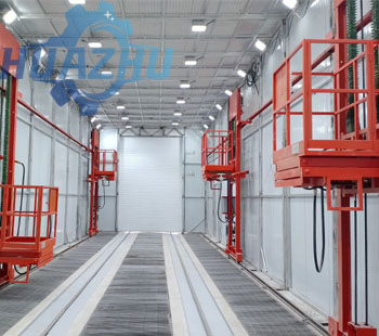 Structural diagram of spray painting room