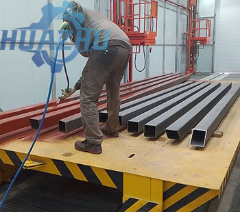 Working diagram of manual dry paint spraying room