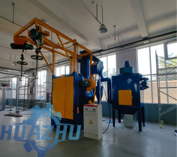 Small hook shot blasting machine
