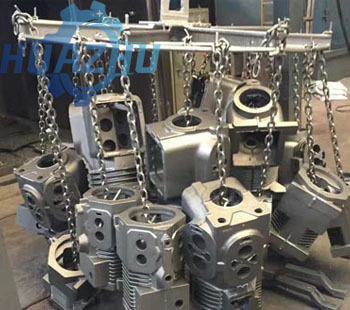 Cleaning effect diagram of hook type shot blasting machine