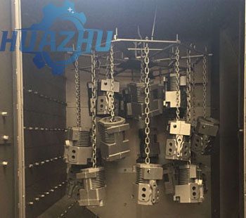 Cleaning effect diagram of hook type shot blasting machine