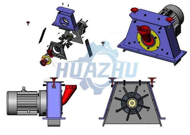 Structure diagram of blast wheel