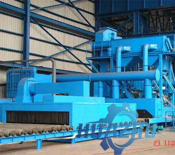 Steel plate pretreatment production line