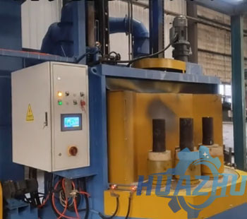 Sandblasting machine for the inner wall of shell shells
