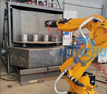 Sandblasting machine for the inner wall of shell shells