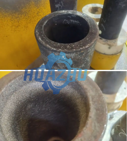 Cleaning effect diagram of steel cylinder inner wall sandblasting machine