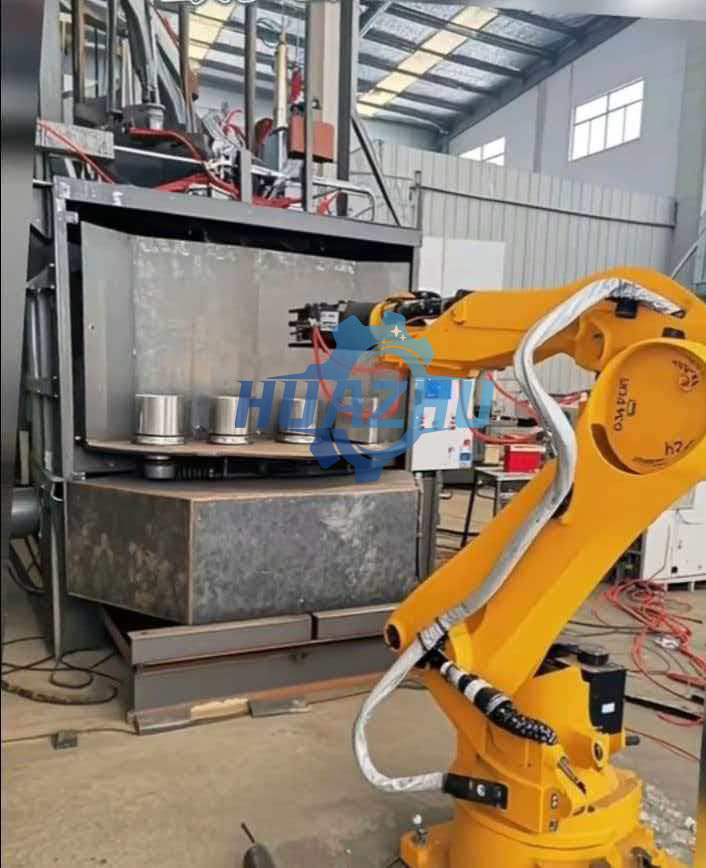 Steel cylinder inner wall sandblasting machine