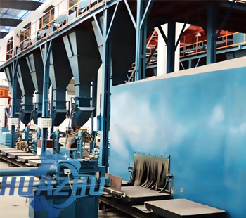 Clay sand casting production line